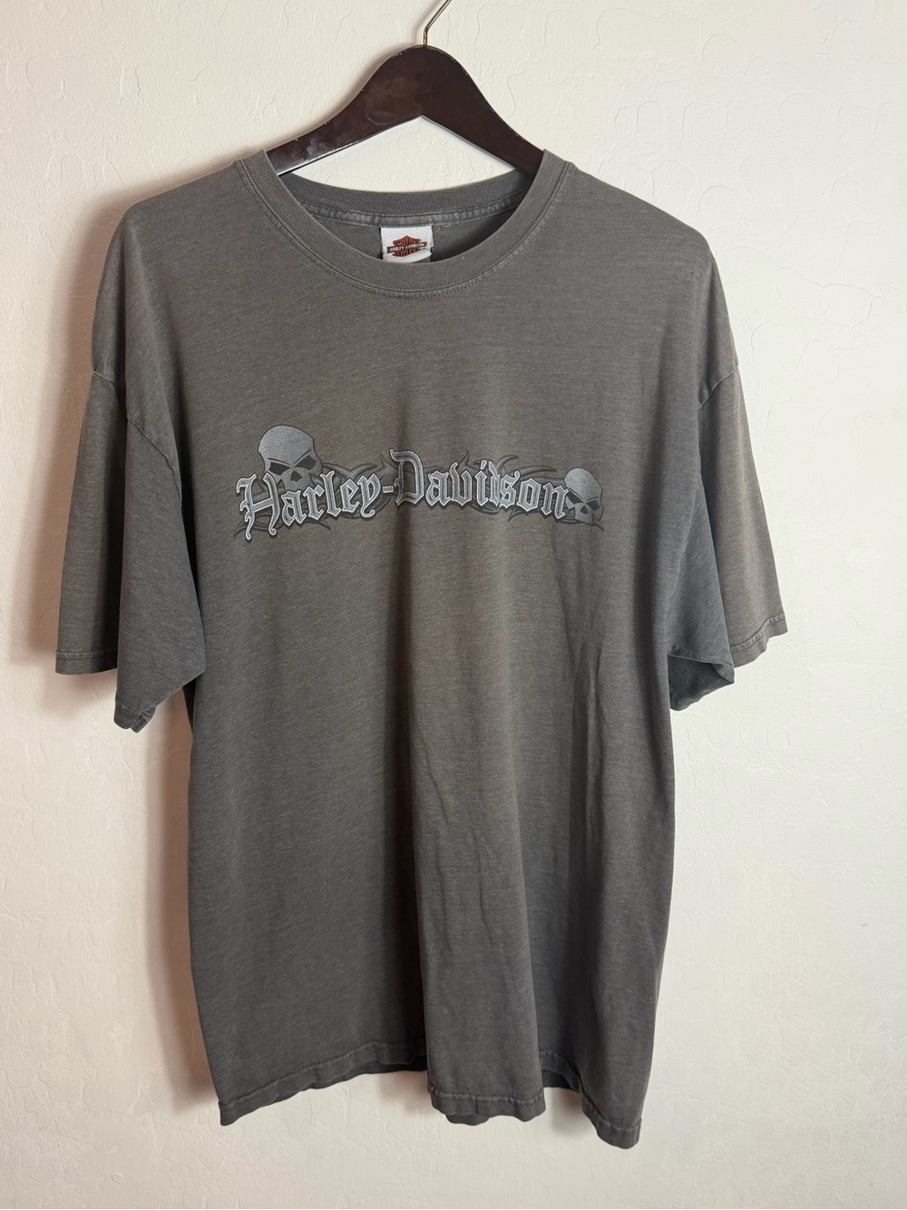 Harley-Davidson Gray Skull Script Short Sleeve Las Cruces New Mexico